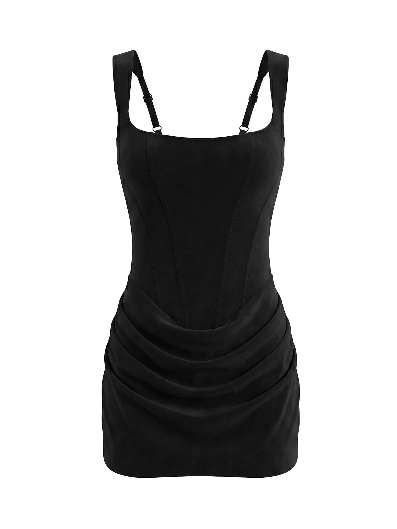 Vestido curto elegante e sexy com alças finas