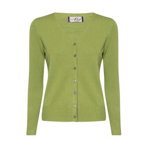 CARDIGAN FEMININO EM TRICOT DECOTE V BOTÕES