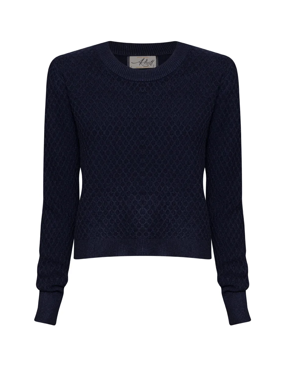 PULLOVER FEMININO EM TRICOT TEXTURIZADO