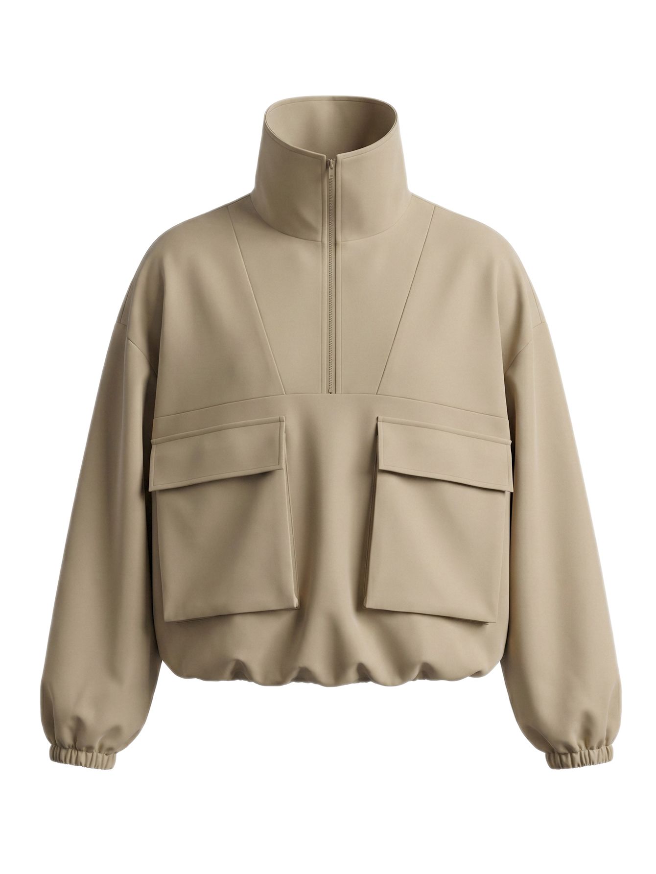 Jaqueta Casual de Primavera e Outono Feminina Utilitária Oversized