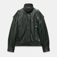 JAQUETA BOMBER DE COURO ZW COLLECTION LIMITED EDITION