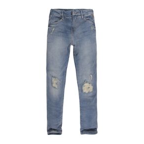 CALÇA FEMININA JEANS CIGARRETE RASGOS