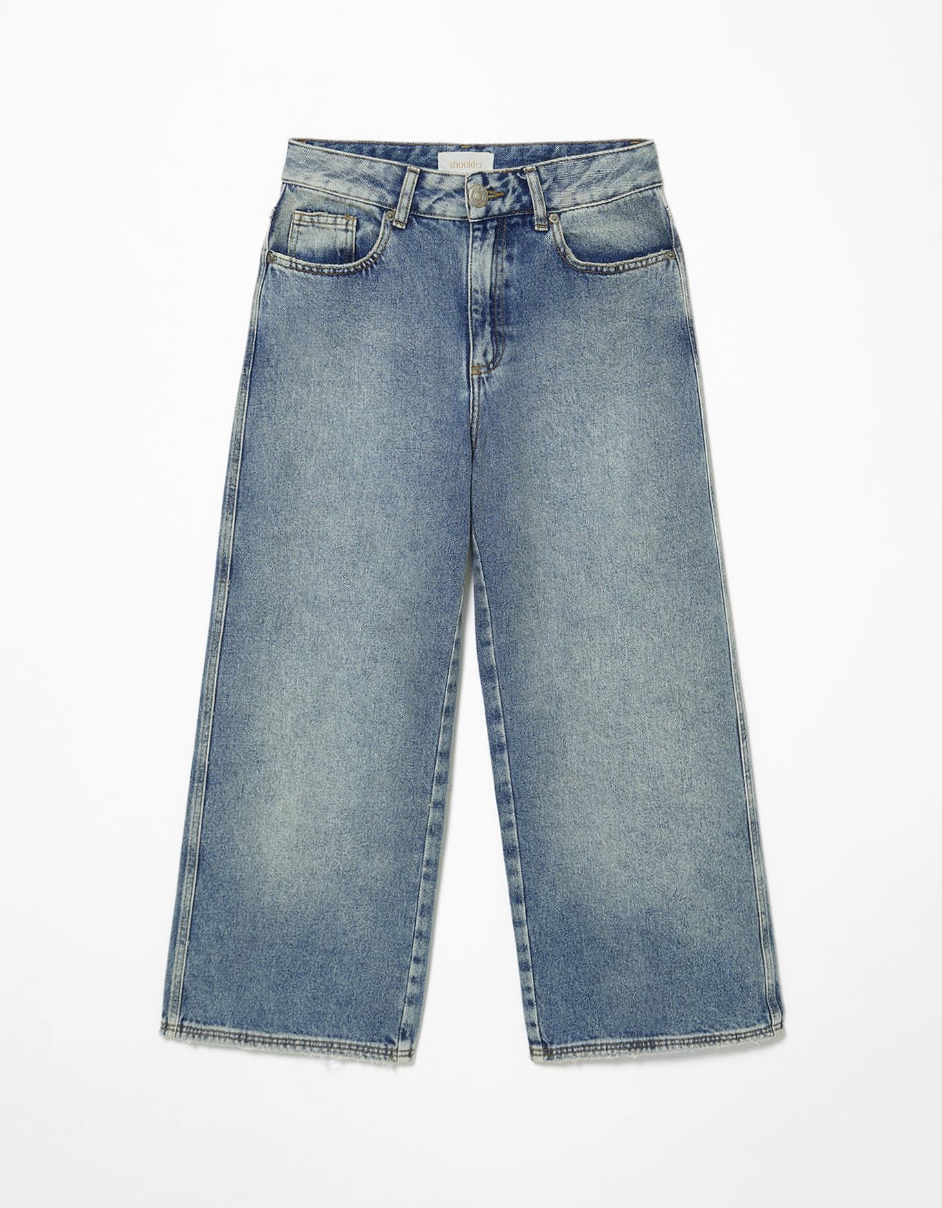 Calça Jeans Pantacourt