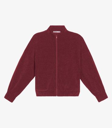 Jaqueta Feminina Tricot Gola Alta Endless Vermelho