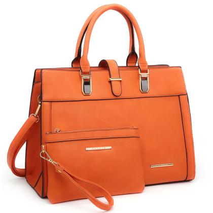 Bolsa Dasein Flap-over Belt Shoulder Sacola Laranja
