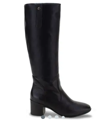 Bota Feminina Montaria Bottero Cano Longo 347806 Couro Preto