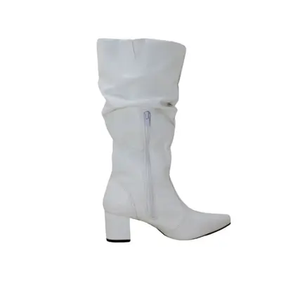 Botas Femininas Modelo Slouchy Bico Fino Salto Grosso Lirom