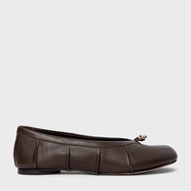 Sapatilha Tabi Couro Marrom Dark Brown