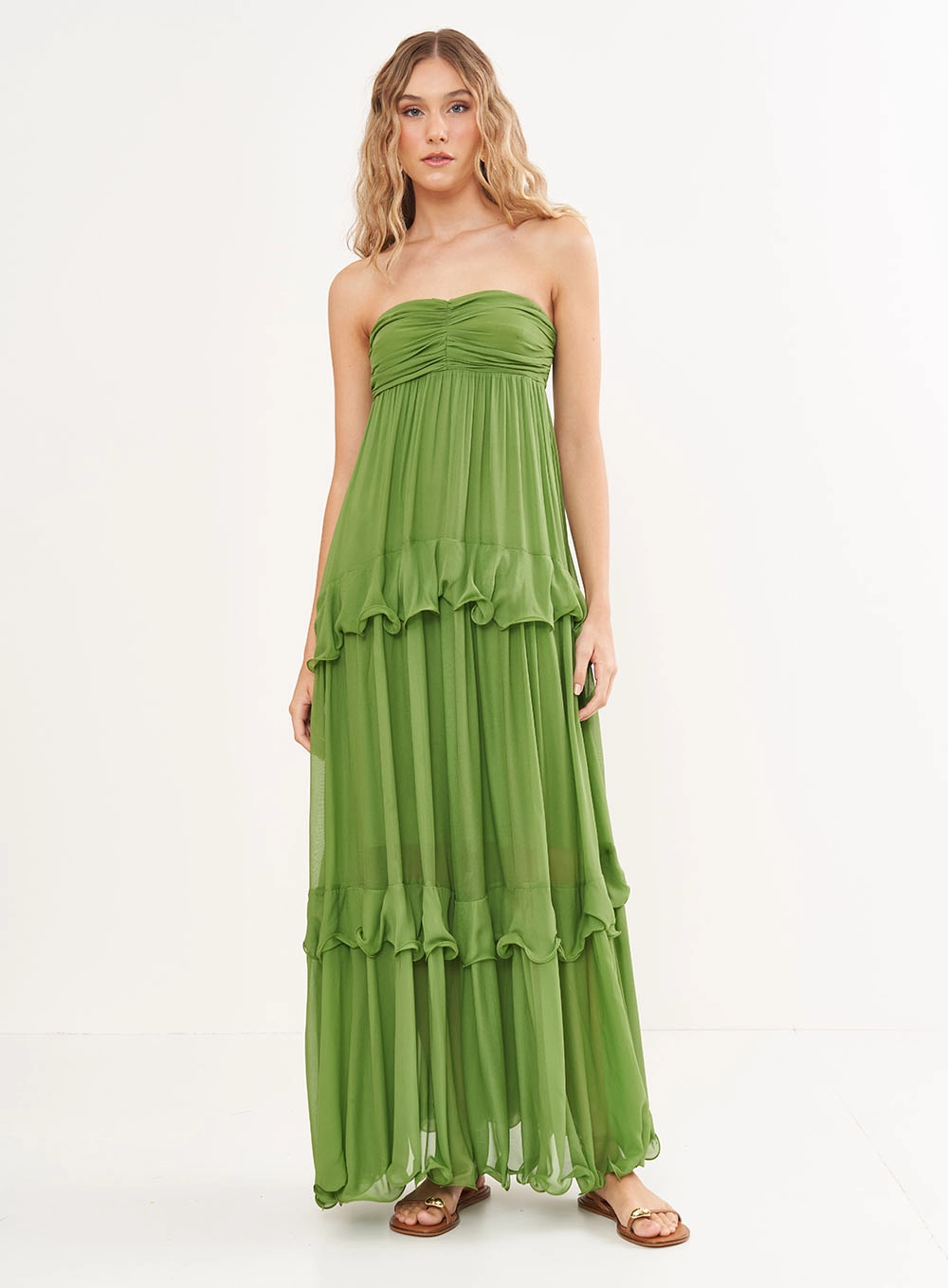 Vestido Fluido Em Camadas - Riviera