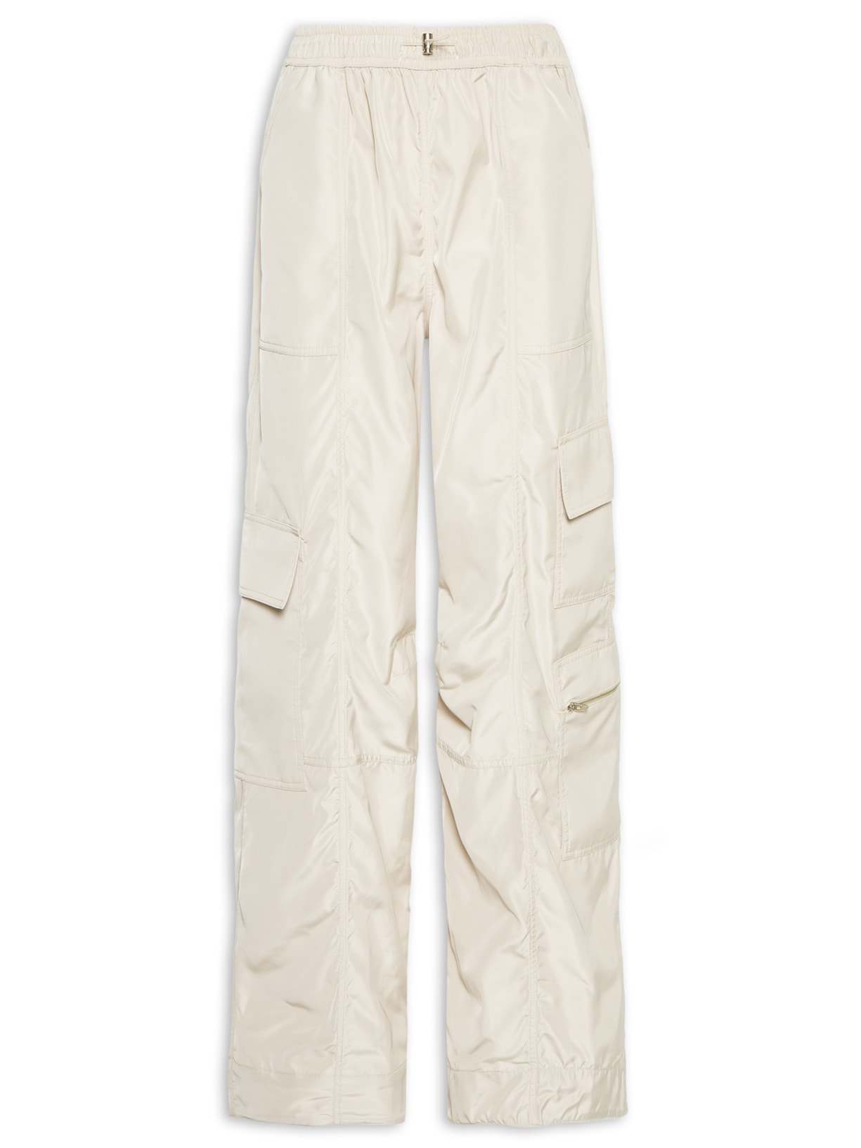 Calça Feminina Cargo Nylon Bege The Super