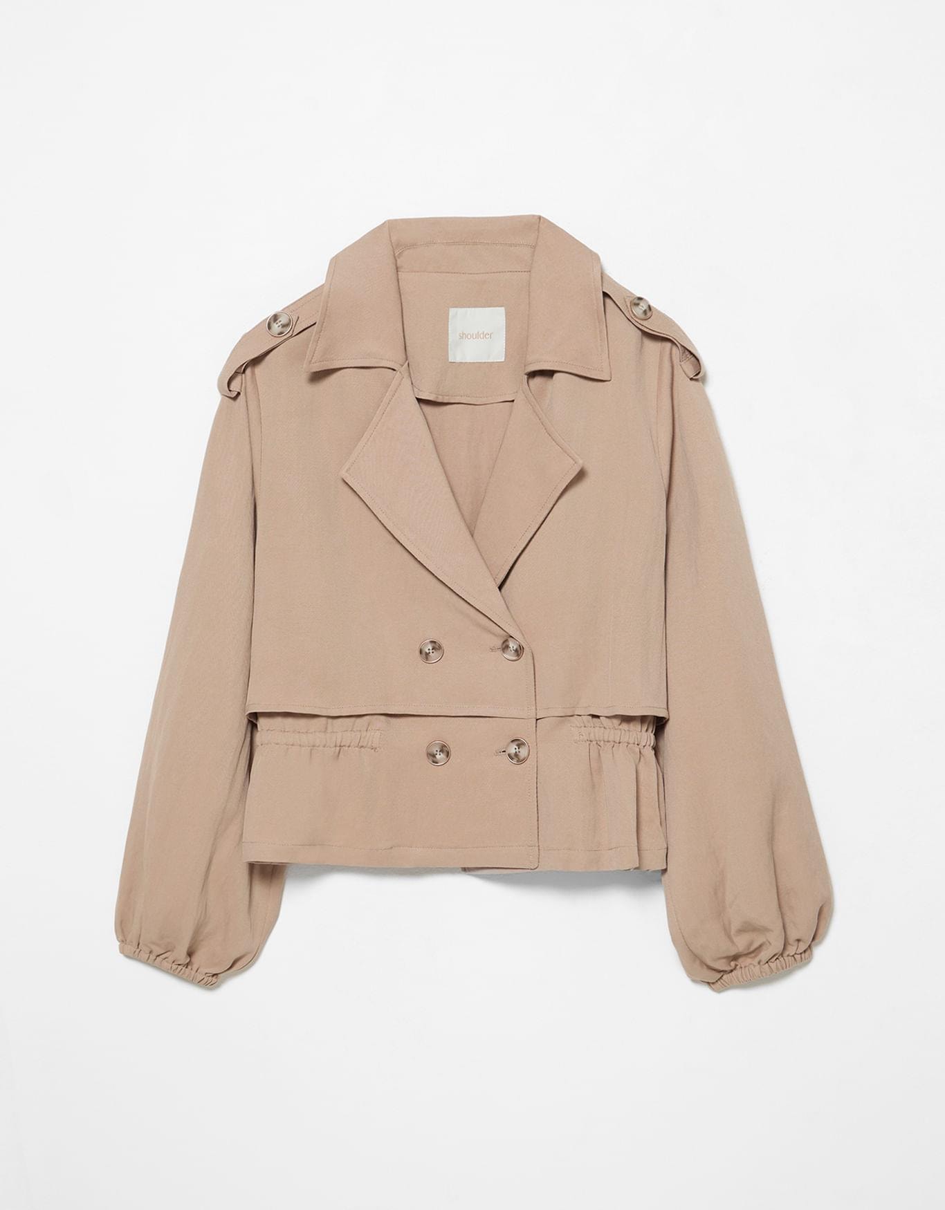 Trench Crooped Khaki