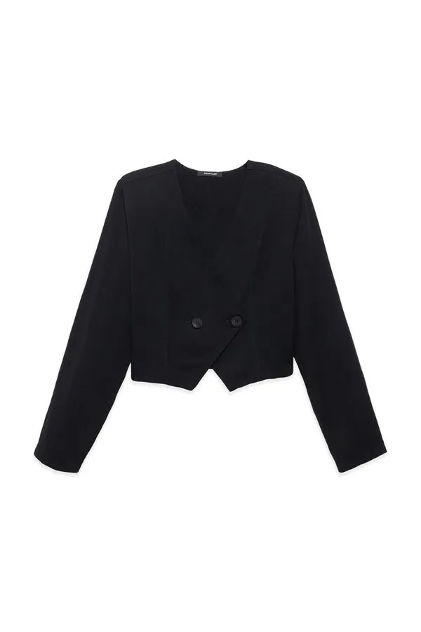 Blazer Transpassado em Viscose