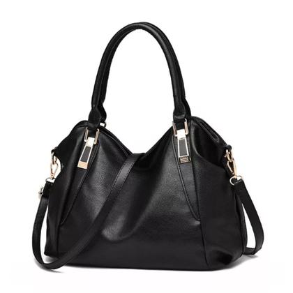 Bolsa Feminina Grande Preto Tiracolo Blogueira Casual Trabalho - Riohome