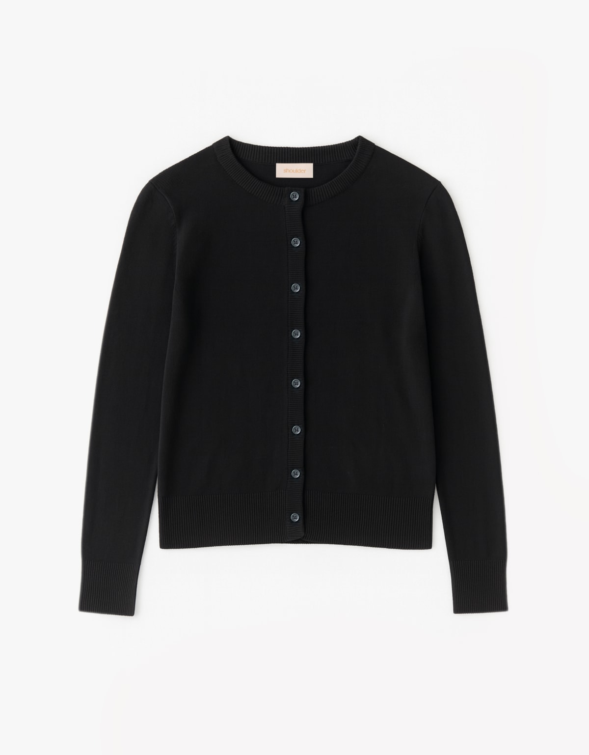 Cardigan Tricot Básico Botões Preto