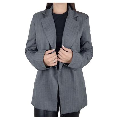 Blazer Feminino Emilia Ferrara Alongado Cinza - 012831