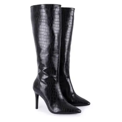 Bota feminina cano longo salto alto fino - Taty Morena calçados