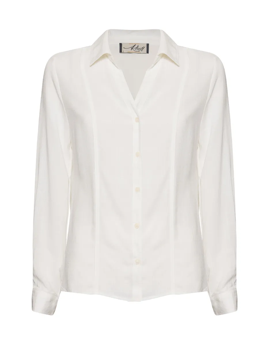 CAMISA FEMININA CLÁSSICA DECOTE V