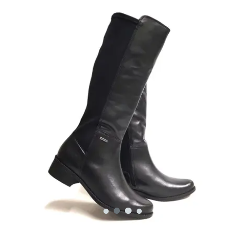 Bota Fem Bottero Montaria Cano Longo Preto 345801-5
